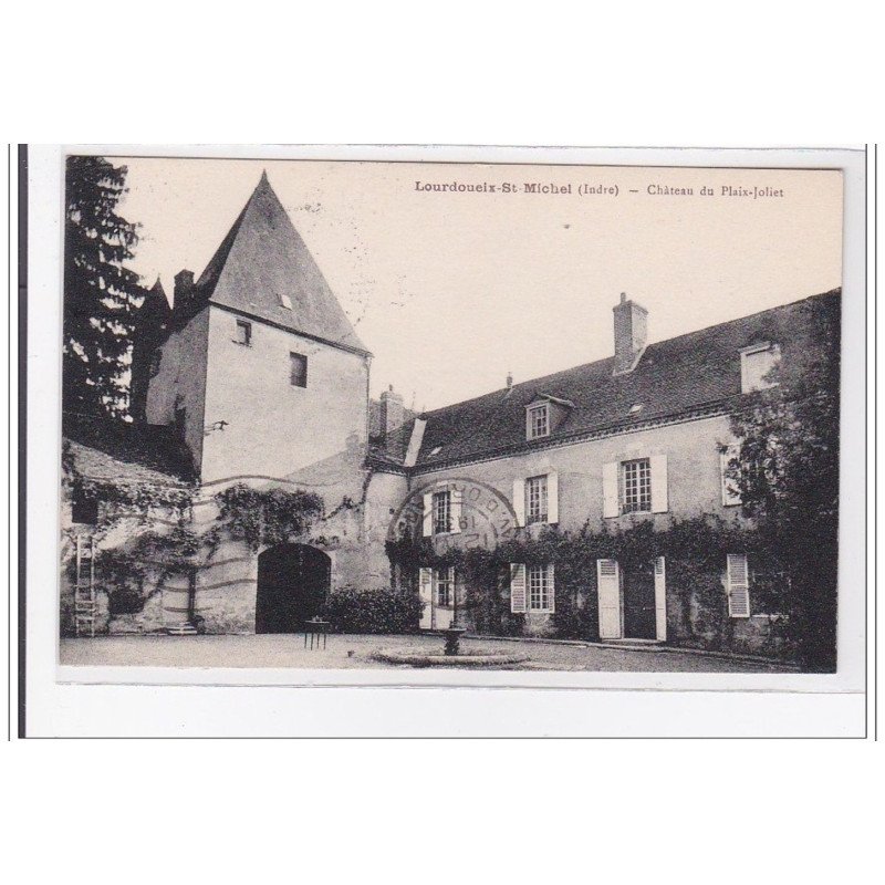 LOURDOUEIX-st-MICHEL : chateau de plaix-joliet - tres bon etat