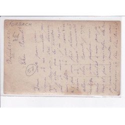 FORBACH: église (?) - état