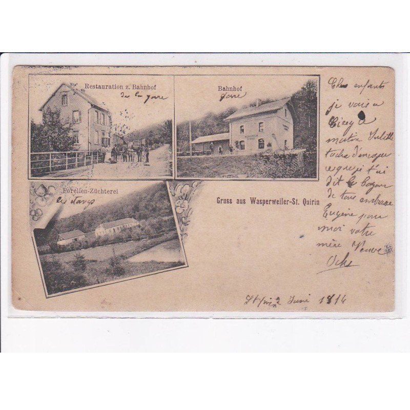 WASPERWEILER-SAINT QUIRIN: gruss aus, gare - état