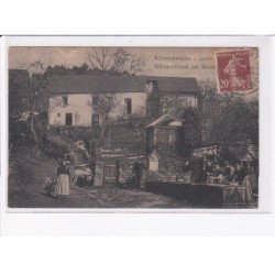 LOTHRINGEN: alberschweiler, laveuse, scène de village, lavoir - très bon état