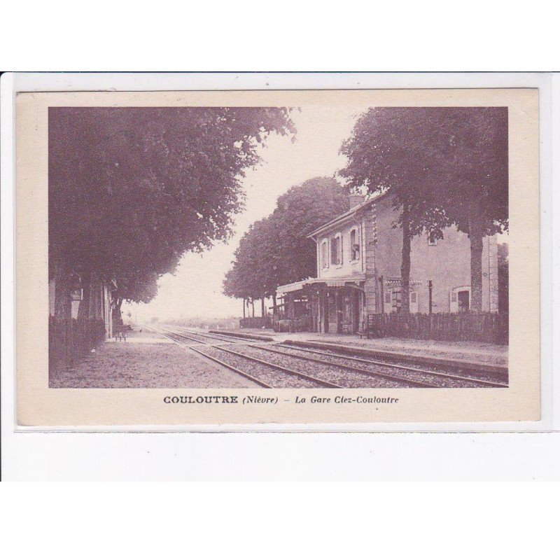 COULOUTRE: la gare ciez-couloutre - très bon état