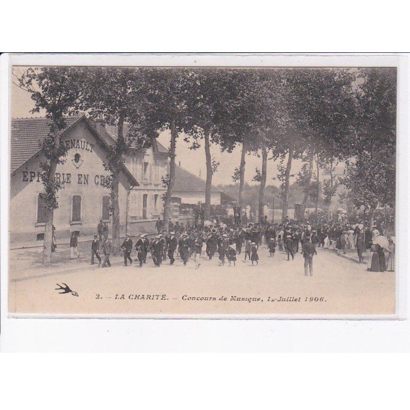 LA CHARITE-sur-LOIRE: concours de musique, 1er juillet 1906 - très bon état