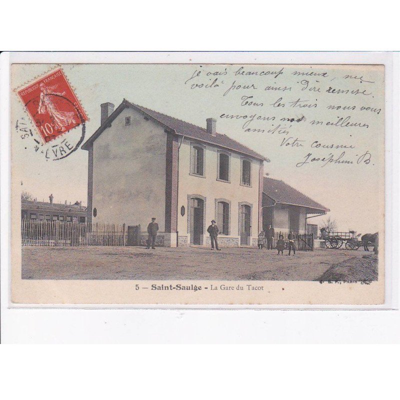SAINT-SAULGE: la gare du tacot - très bon état