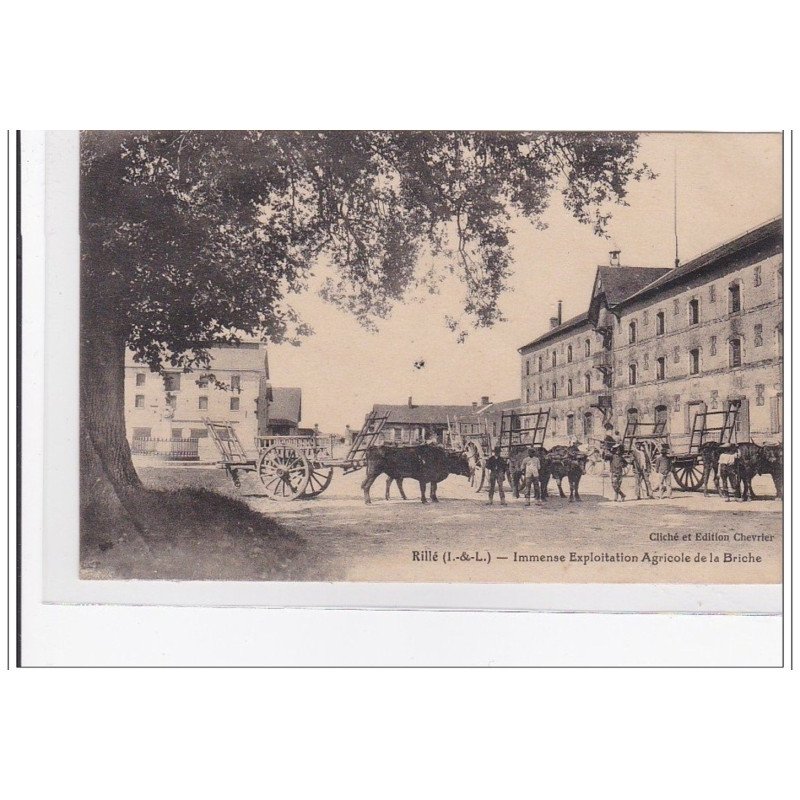 RILLE : immense exploitation agricole de la briche - tres bon etat