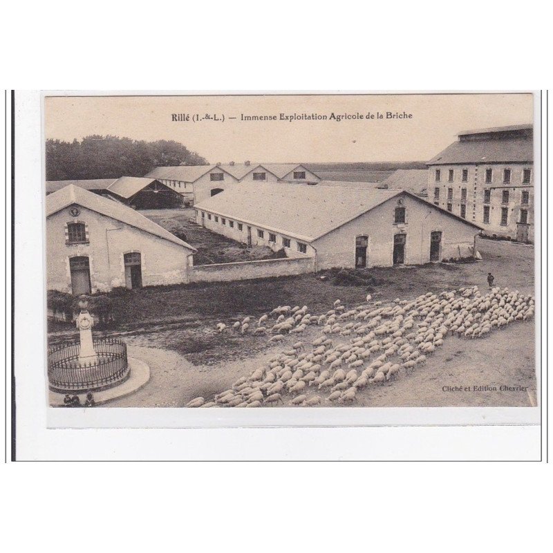 RILLE : immense exploitation agricole de la briche - tres bon etat