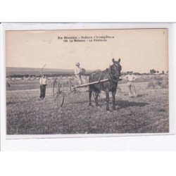 NIEVRE: la moisson, la rateleuse - très bon état