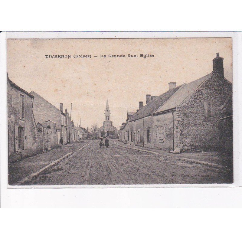 TIVERNON: la grande-rue, église - état