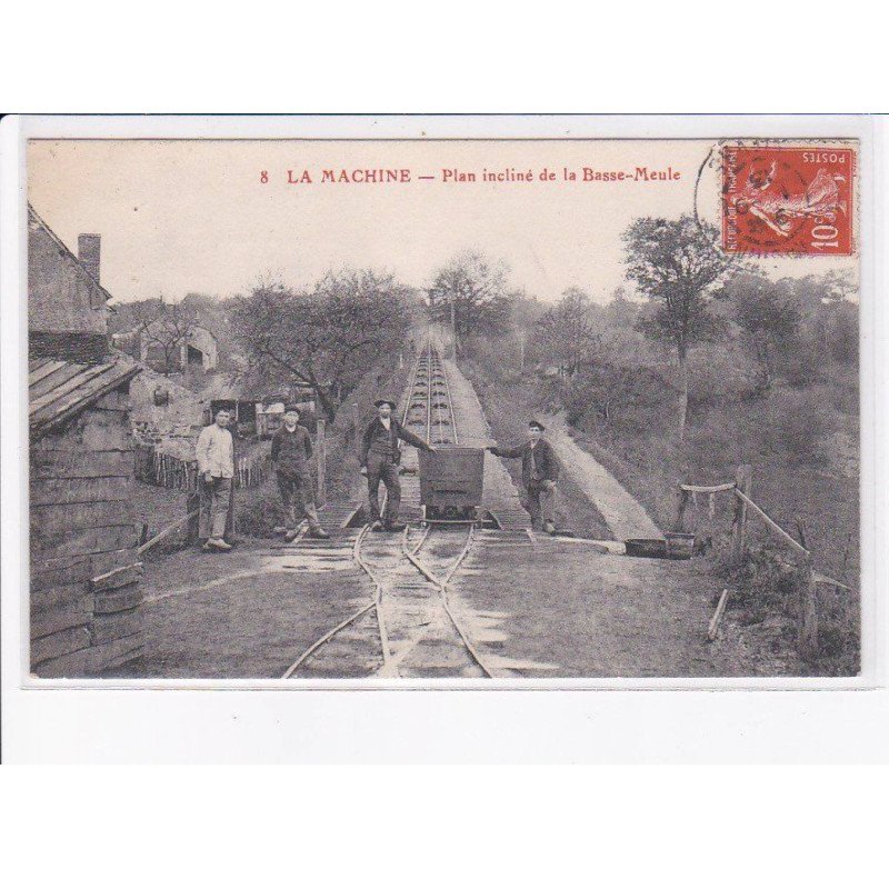 LA MACHINE: plan incliné de la basse-meule - très bon état