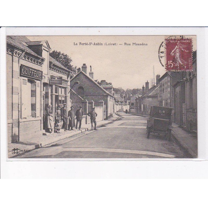 LA FERTE-SAINT-AUBIN: rue masséna, coiffeur - très bon état