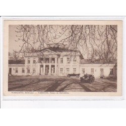 POLOGNE: WARSZAWA: VARSOVIE: belweder, palais de belvédere  ( chateau )- très bon état