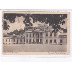 POLOGNE: WARSZAWA: VARSOVIE: belweder, palais de belvédere ( chateau ) - très bon état