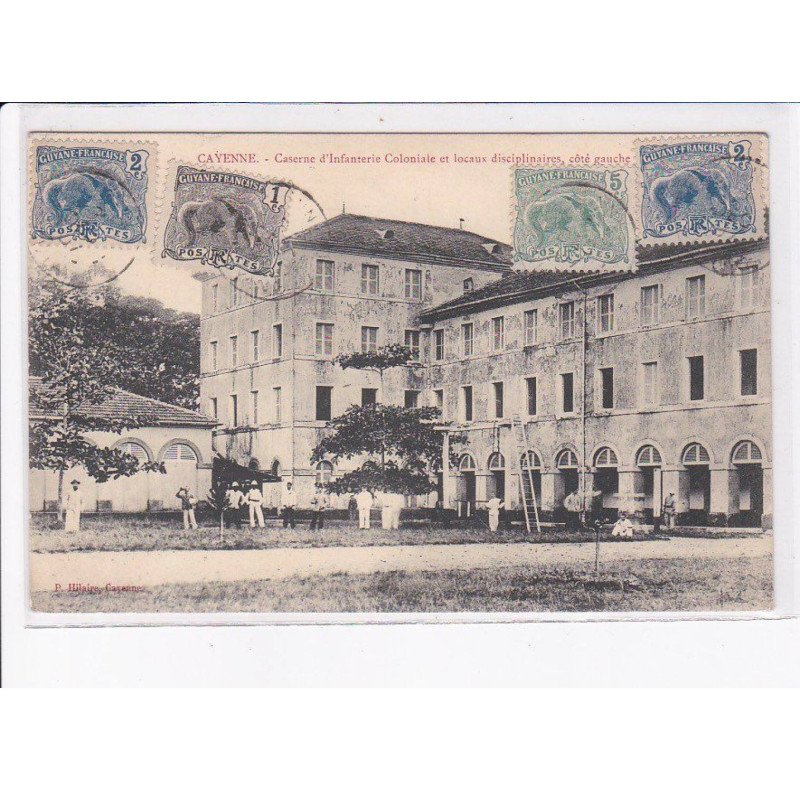 GUYANE: CAYENNE: caserne d'infanterie coloniale et locaux disciplinaire - très bon état