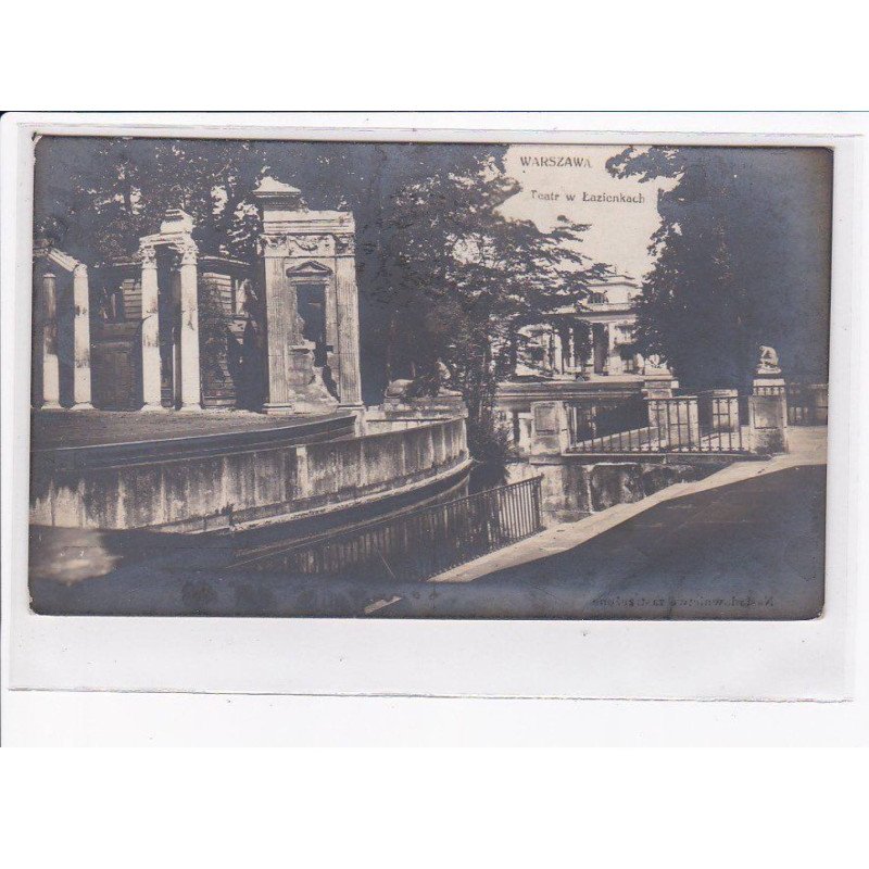 POLOGNE: WARSZAWA: VARSOVIE: teatr w lazienkach  ( chateau )- très bon état