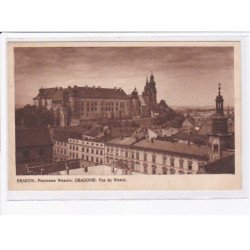 POLOGNE: KRAKOW: CRACOVIE: panorama wawelu, vue de wawel  ( chateau )- très bon état