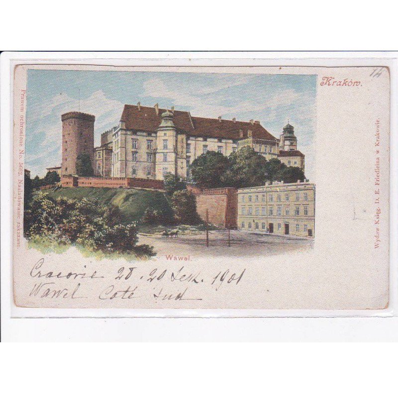 POLOGNE: KRAKOW: CRACOVIE: wawel, chateau - très bon état
