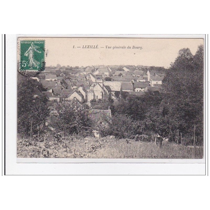 LUZILLE : vue generale du bourg - tres bon etat