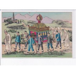 CHINE: funérailles chinoises, palanquin funèbre - très bon état