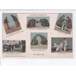 CHINE: hong kong, chinese etiquette - très bon état