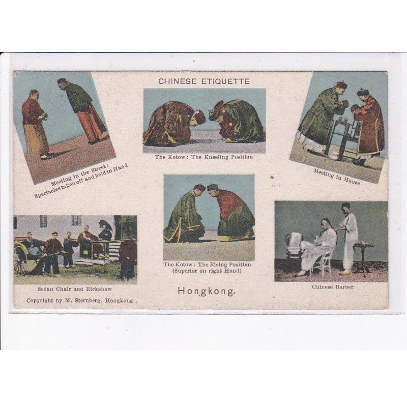 CHINE: hong kong, chinese etiquette - très bon état