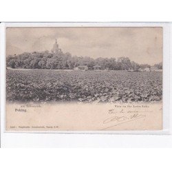 CHINE: peking, view on the lotus lake, philatelie - très bon état