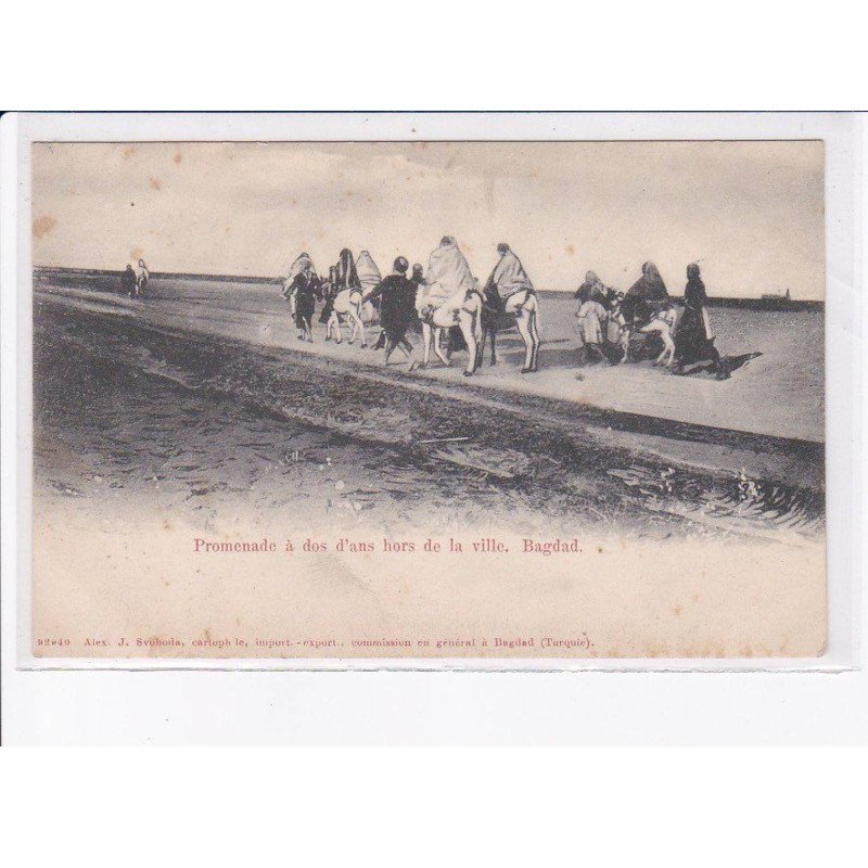 IRAQ: IRAK: promenade à dos d'ans hors de la ville, baghdad - état