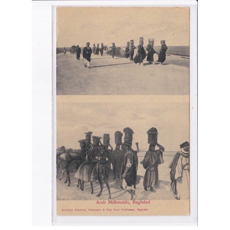 IRAQ: IRAK: arab milkmaids, baghdad - état
