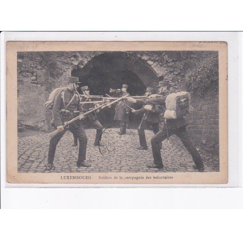 LUXEMBOURG: soldats de la compagnie des volontaires, militaire - très bon état