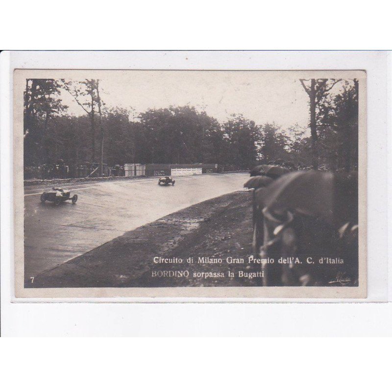 ITALIE: LOMBARDIE: MILAN MILANO: circuito di mmilano gran premio dell'A, bordino automobile - très bon état