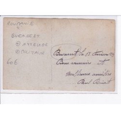 ROUMANIE: ROMANIA: bucarest, attelage, militaire - très bon état