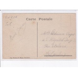 SUISSE: tour du monde souvenir de la famille Lagneaux faisant le tour du monde à pied - très bon état