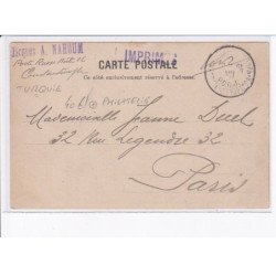 TURQUIE: philatelie, salut de brousse, commercant - très bon état