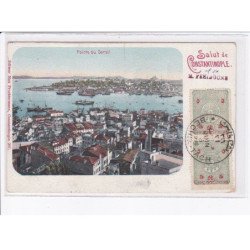 TURQUIE: philatelie, salut de constantinople, pointe du serail - très bon état
