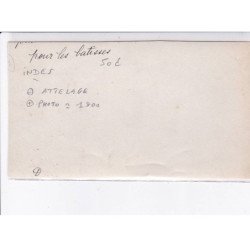 INDE: attelage, photo environs 1900 - très bon état