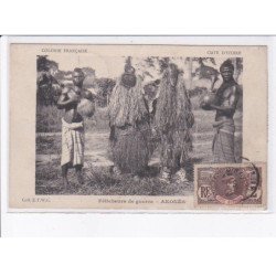 CÔTE D'IVOIRE: féticheurs de guerre, akones - très bon état