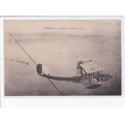 TUNISIE: CAROUBA: hydravion survolant le rade - très bon état