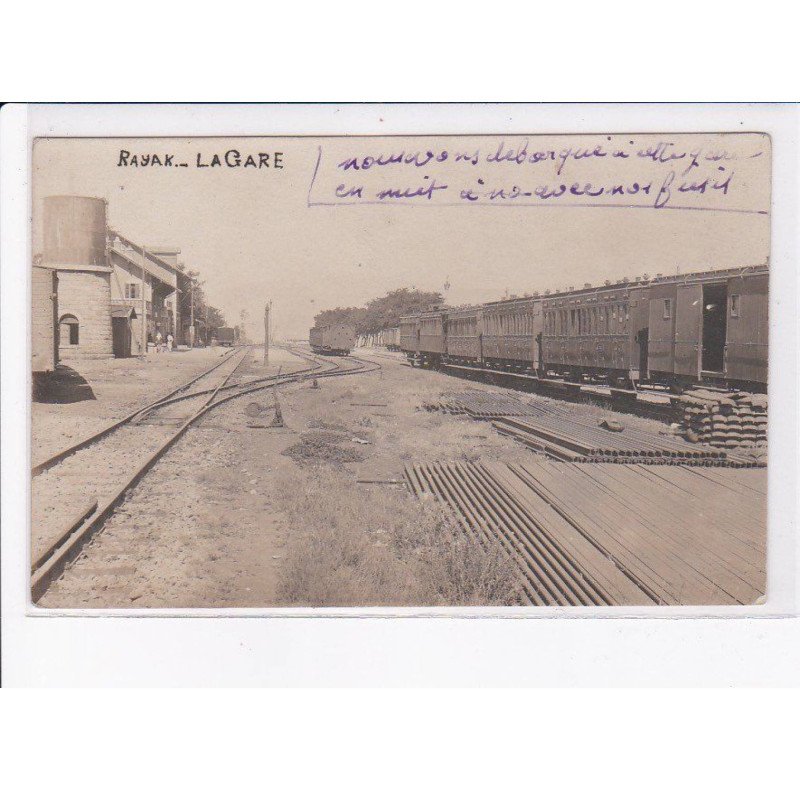LIBAN: RAYAK: la gare, wagons, chemin de fer - très bon état