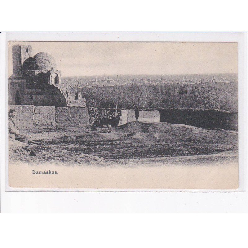SYRIE: damaskus, damas, vue générale, petit mlonument - très bon état