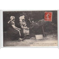 FLERS DE L'ORNE : le jardin normand en septembre 1908 - Charlot, le cerf apprivoisé - très bon état