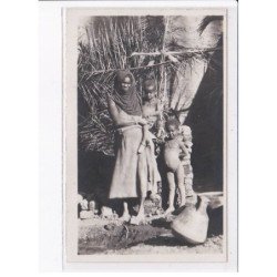 EGYPTE: femme et enfants, nus - très bon état