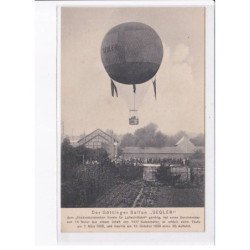 ALLEMAGNE: ballon rond, aviation, der göttinger ballon "segler" - très bon état