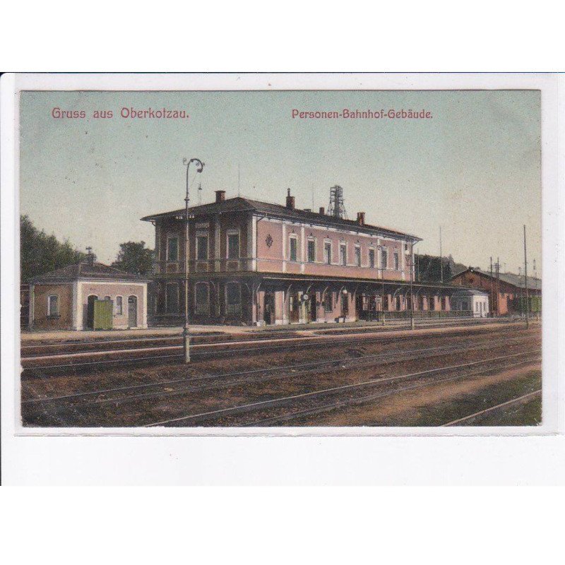 ALLEMAGNE: BAVIERE: OBERKOTZAU: gruss aus, personen-bahnhof-gebäude - très bon état