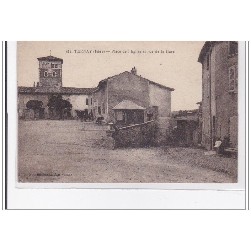 TERNAY : place de l'egliseet rue de la gare - tres bon etat