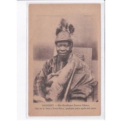 BENIN: DAHOMEY: son excellence zounon gbesso roi de la nuit à porto-novo, quelques jours après son sacre - très bon état