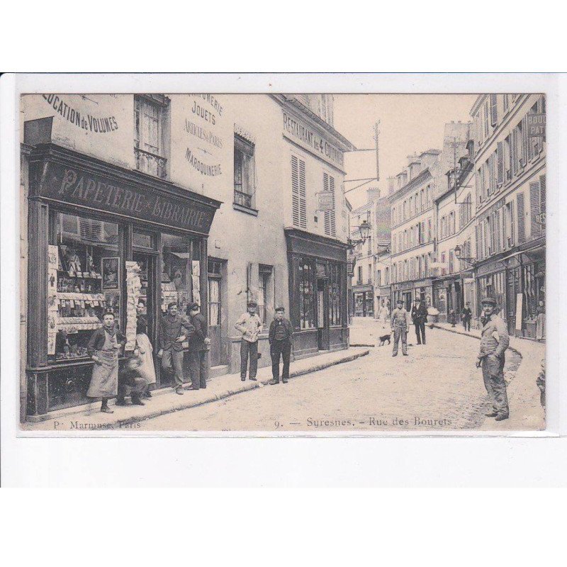 SURESNES: rue des bourets, papeterie, librairie - très bon état