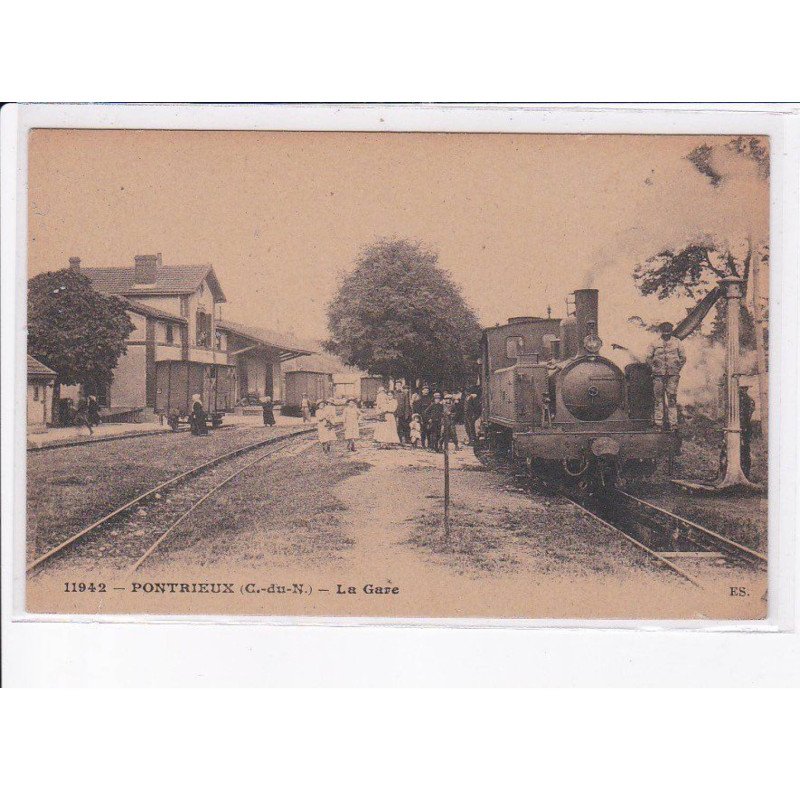 PONTRIEUX: la gare - très bon état