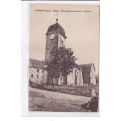 VADANS : eglise, monument aux morts, ecoles - tres bon etat