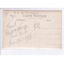 TOUL: militaire, hiver 1917-1918 - très bon état