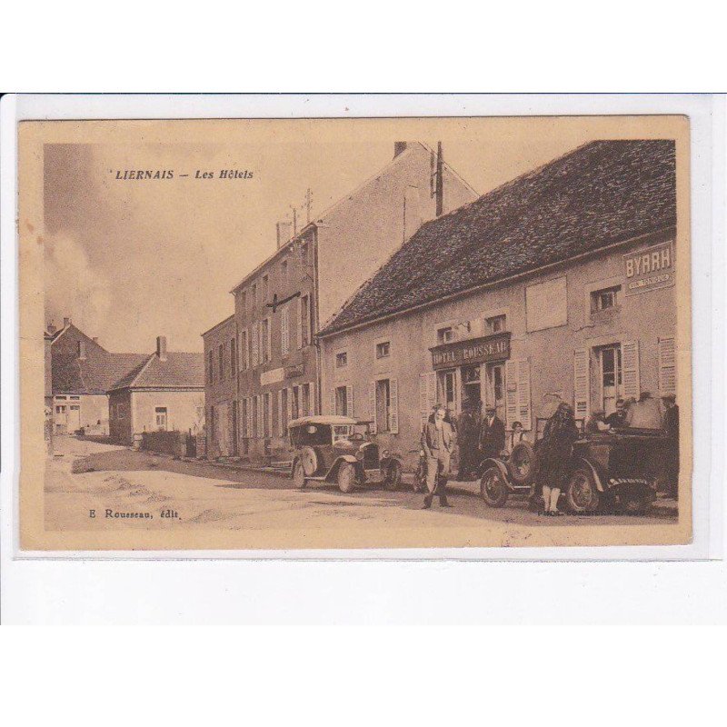 LIERNAIS: les hôtels, automobiles - état