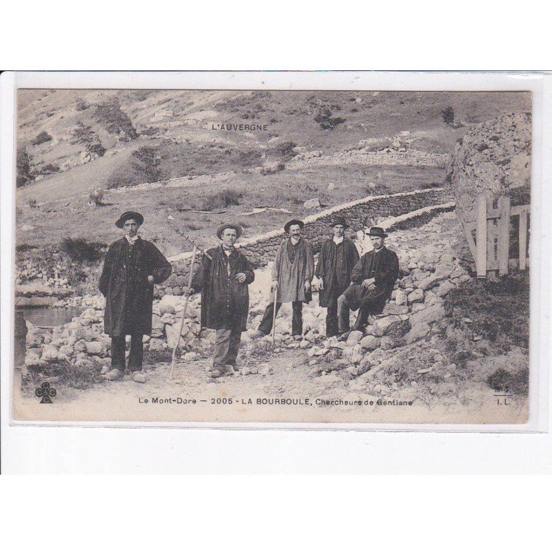 LA BOURBOULE: le mont-dore, chercheurs de gentiane - état