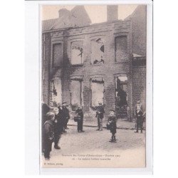ARMENTIERES: souvenir des grèves, octobre 1903, la maison lebleu incendiée - état
